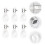 6pcs solar powered led chandelier bulb copper wire warm white light 3