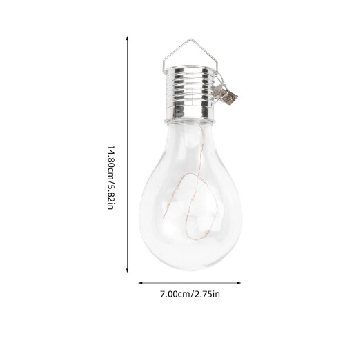 6pcs solar powered led chandelier bulb copper wire warm white light 1