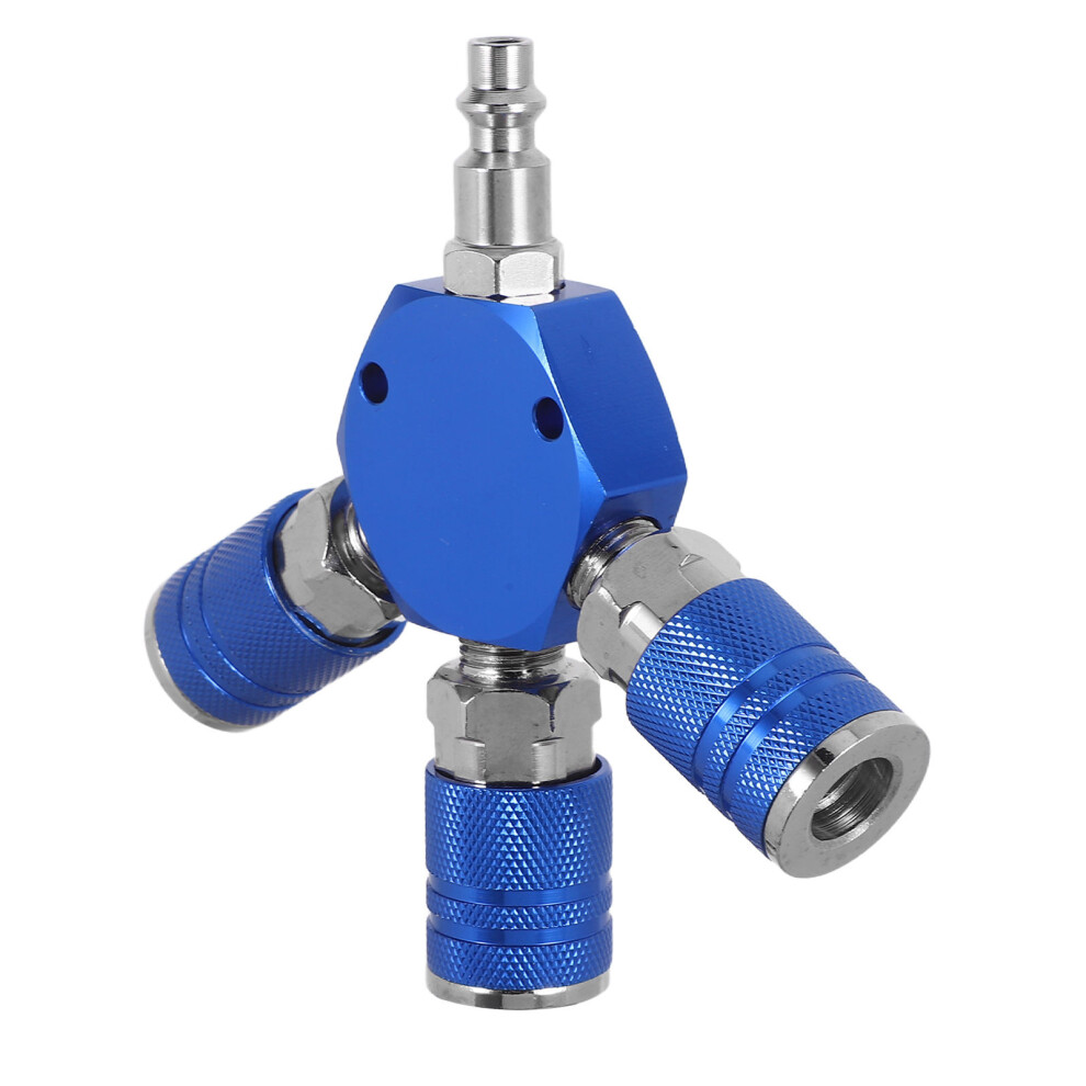 Connect Fittings 1/4 Inch Npt 3-Way Air Splitter For Compressor Hose 3313972351610