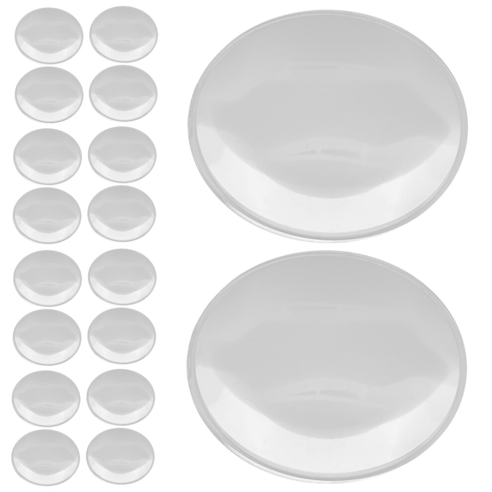 Aboofan 12Pcs 42Mm Acrylic Double Convex Magnifying Lenses For Reading, Crafts