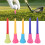5 Teile/paket Golf Tees Kunststoff Ball Halter 12