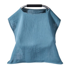 Multifunctional Infant Nursing Scarf Stroller And High Chair Cover Soft And Safe Baby Nursing Drape Large Peacock Blue