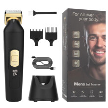 Men Body Hair Trimmer All-In-One Groin And Body Shaver Bikini Trimmer Beard And Arm Groomer