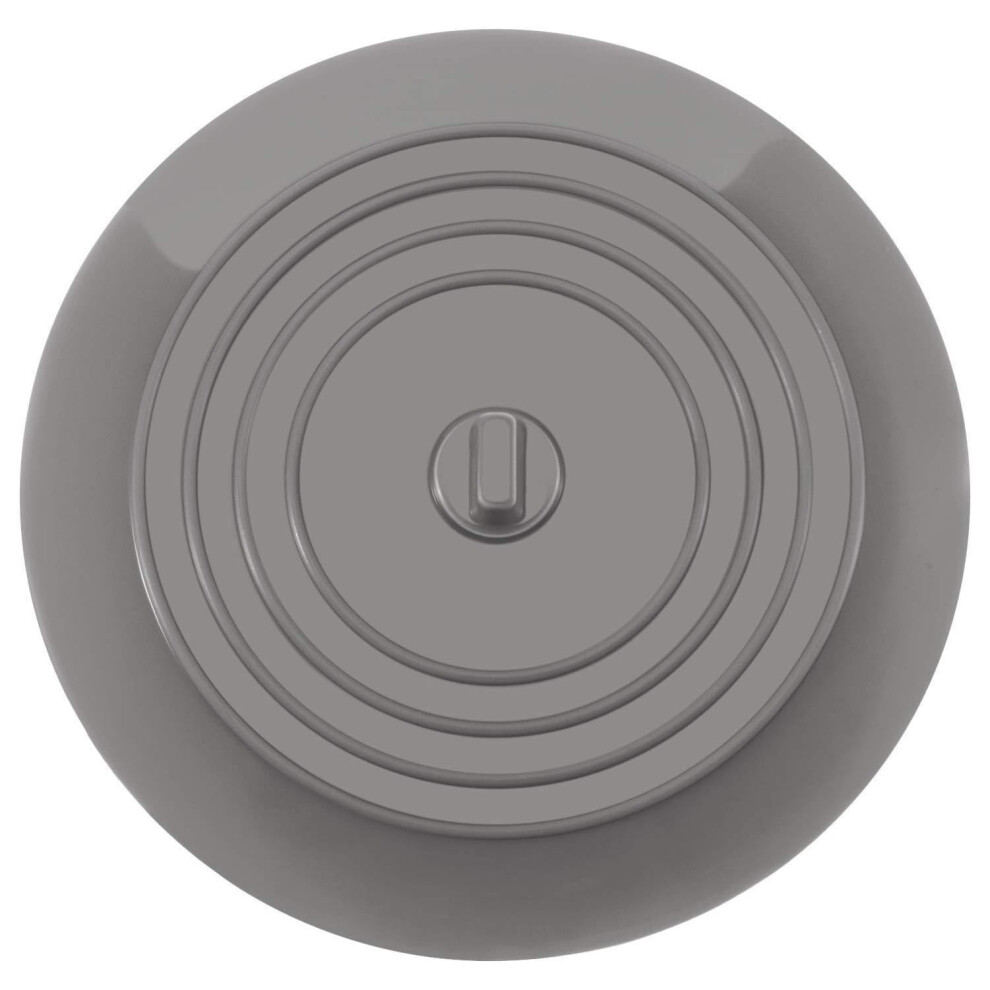 Silicone Tub Stopper Universal Sink Plug 6-Inch 15.3Cm Gray Drain Cover For Kitchen Bathroom Laundry 9354506027124