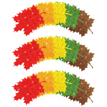 100 glitter ahornbladeren decoratie papierknutsels