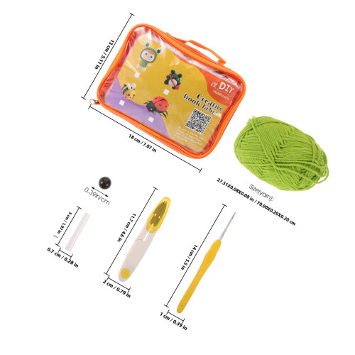 1 set häkel-dinosaurier-materialkit für anfänger, strick-set 1