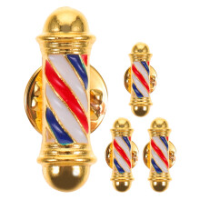 4 friseurlapel pin legierung für barber zubehör