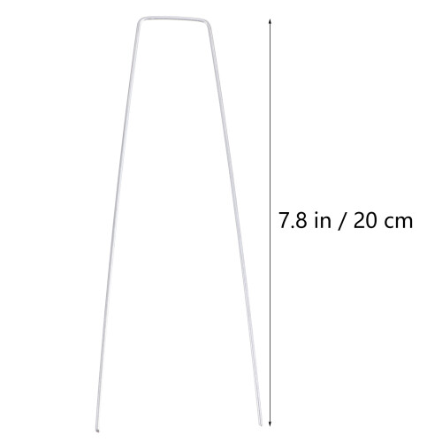 100Stk Metall U-Form Heringe Rostfrei Garten Pfähle 1