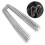 100Stk Metall U-Form Heringe Rostfrei Garten Pfähle 8