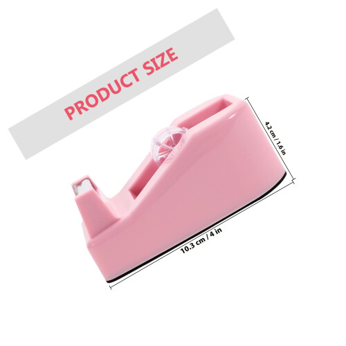 Tape Holder Plastic Dispenser Tabletop Cutter Tool For Home Office 1