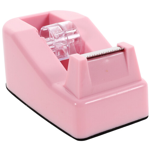 Tape Holder Plastic Dispenser Tabletop Cutter Tool For Home Office