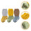 3 pares calcetines antideslizantes bebé, , 5