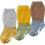3 pares calcetines antideslizantes bebé, , 4