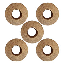 5Stk Holzdeckel Für Glasvase 6,5 Cm Mit Mittelloch