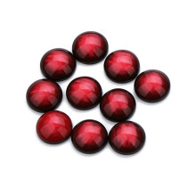 1 Bag 30 Pcs Red 12mm Resin Semicircle Earring Findings For Jewelry Making