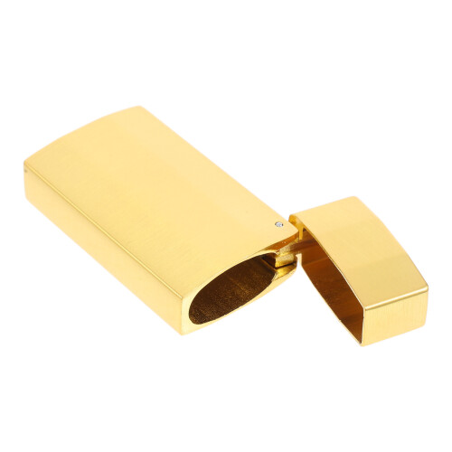 metal lighter case portable protective sleeve for cigarettes golden
