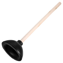 heavy duty toilet plunger for sink and drain clogs with handle tool