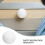 60pcs white plastic pingpong balls for training, games, decorations 9