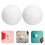 60pcs white plastic pingpong balls for training, games, decorations 11
