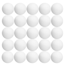 60pcs white plastic pingpong balls for training, games, decorations