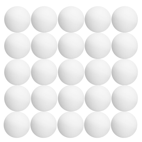 60pcs white plastic pingpong balls for training, games, decorations