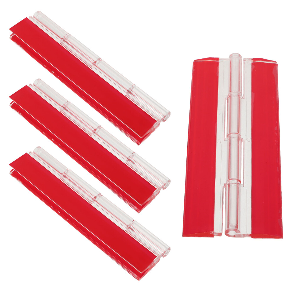 4Pcs Transparent Acrylic Self-Adhesive Hinges For Doors, No-Drill Reuse 3314080017948