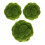 3pcs artificial moss orbs: realistic faux greenery balls for decor 1