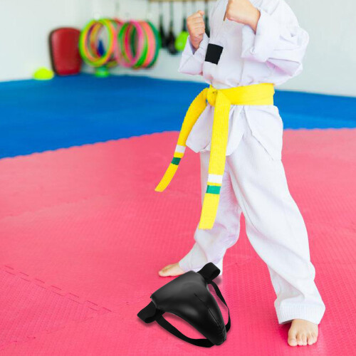 kids boxing groin guard reusable training protector 2