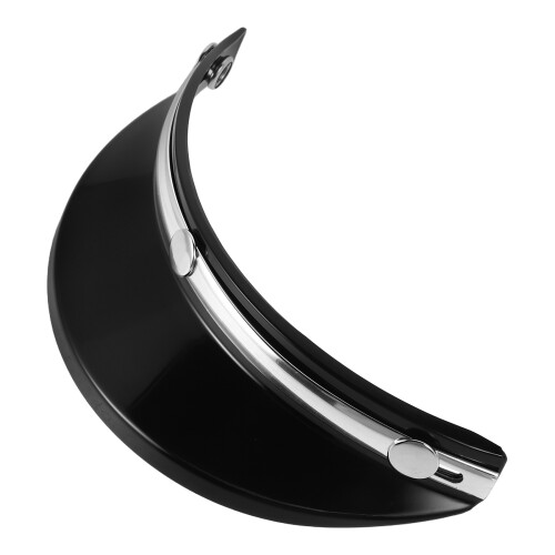 visor: retro motorcycle brim with 3-button buckle for sun shade