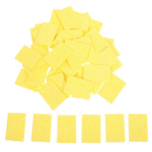 50pcs yellow soldering iron cleaning sponge for high temp welding
