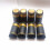 200pcs red or black shrink capsules with golden edge 10