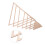 triangular pottery tools set with wooden geometric rail for ceramics 10