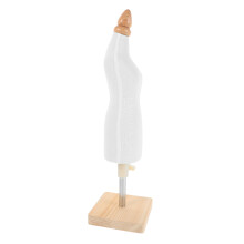 Female Mannequin Stand: Adjustable Dress Form With Wooden Base
