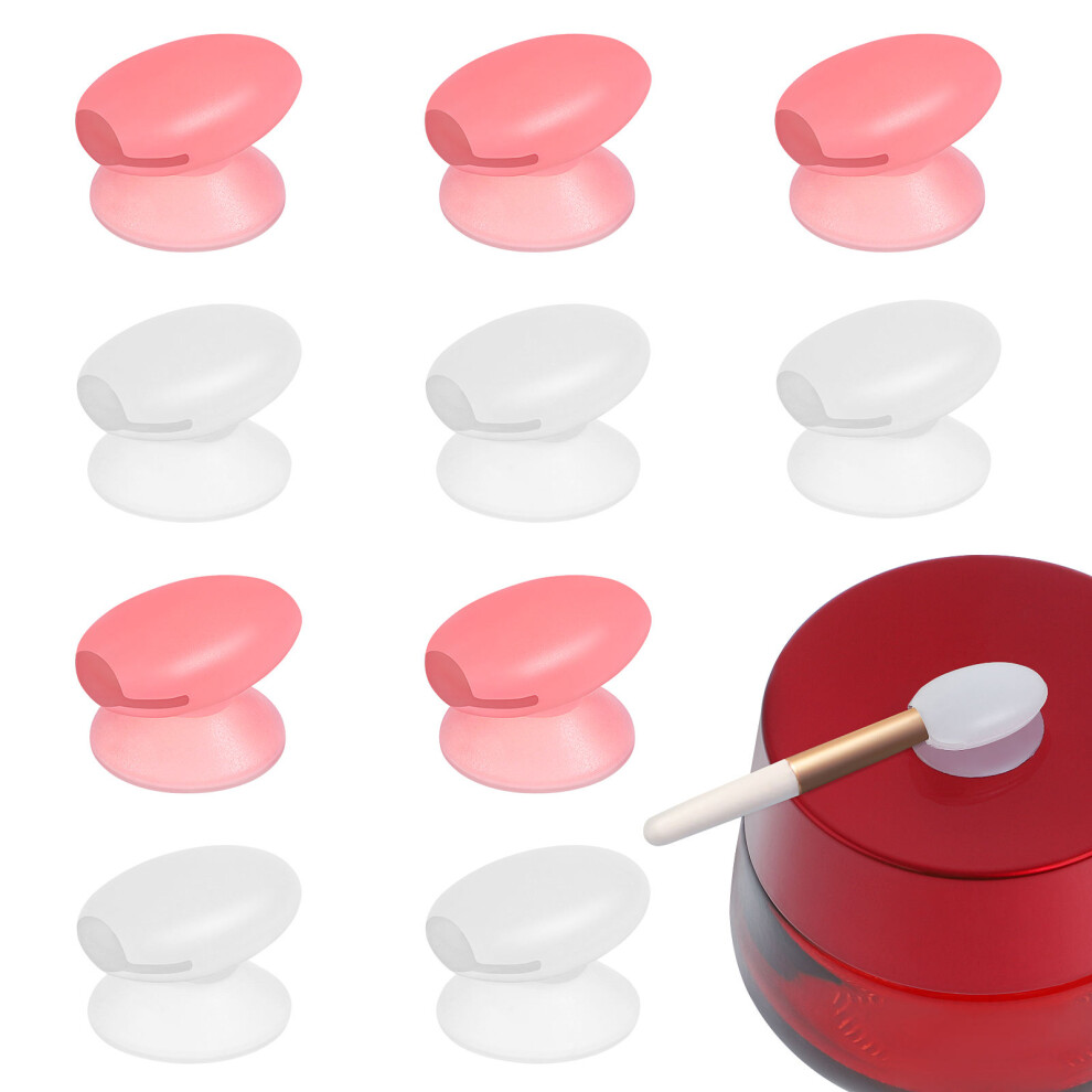 Villcase 10Pcs Silicone Lip Brush Covers Dust Proof Protectors For Lip Care