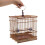 Bamboo Bird Cage: Handmade Rectangular With Tray And Hook For Birds 4