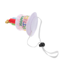 Cartoon Plush Birthday Cake Hat Unisex Party Costume Prop