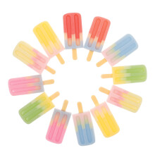12Pcs Mini Fake Ice Cream Resin Lolly Charms