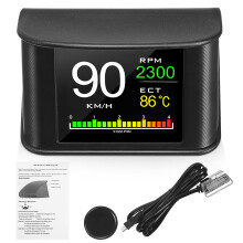 portable car head-up display lcd for speed navigation digital use
