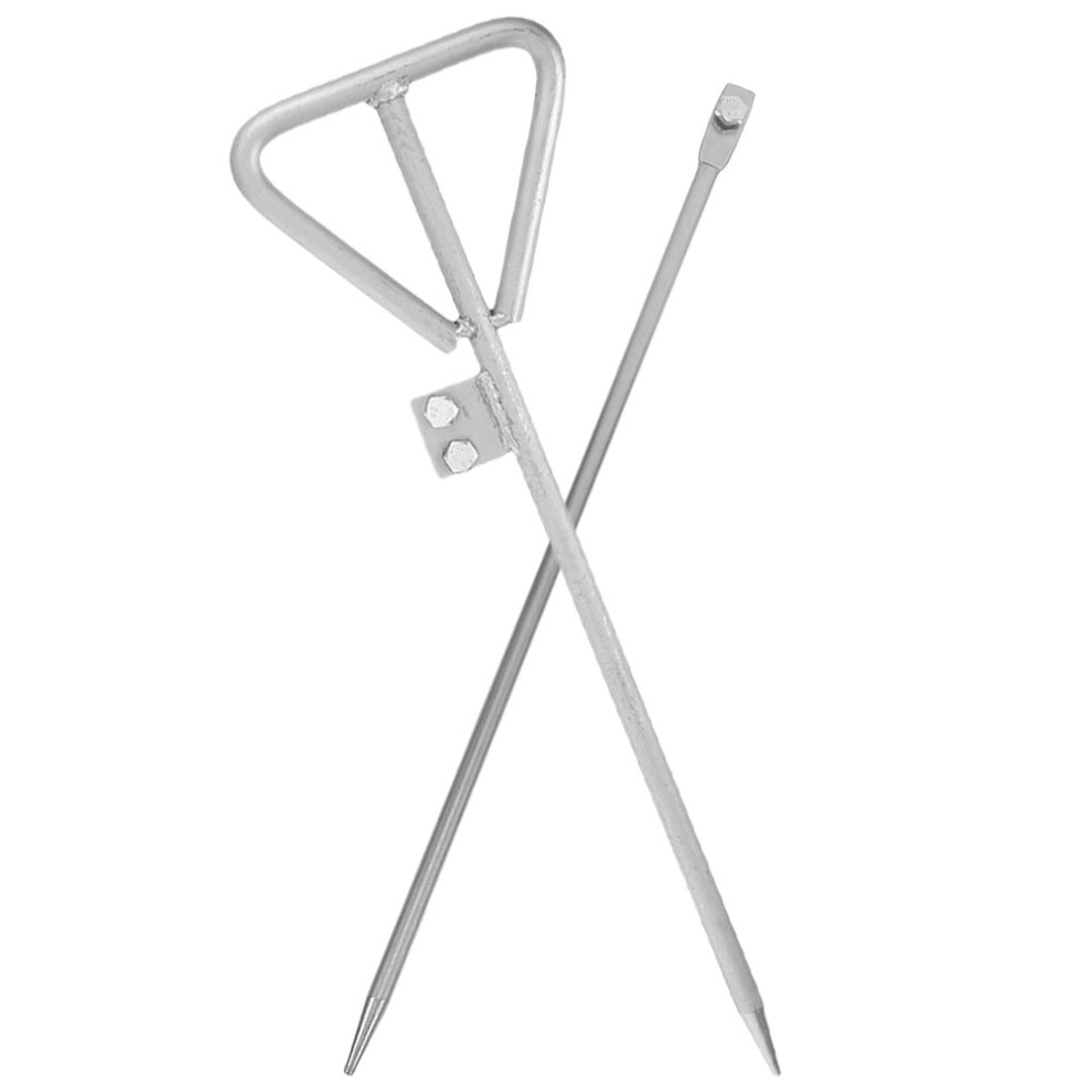 2Pcs Galvanized Iron Grounding Rod For Outdoor Electrical Systems 3314080012479