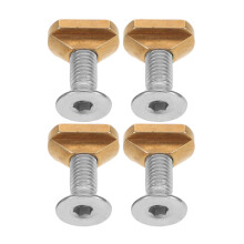 brass t-nut m8 with screw for hydrofoil surfboard anti-corrosion mounting