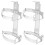 2pcs fire extinguisher bracket 2kg wall mount heavy duty metal rack 1