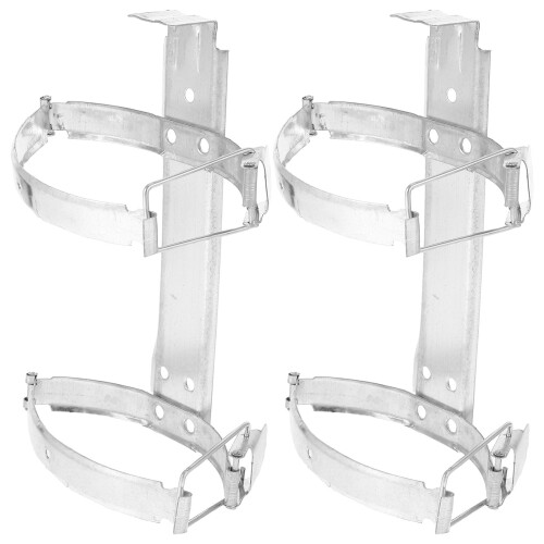 2pcs fire extinguisher bracket 2kg wall mount heavy duty metal rack