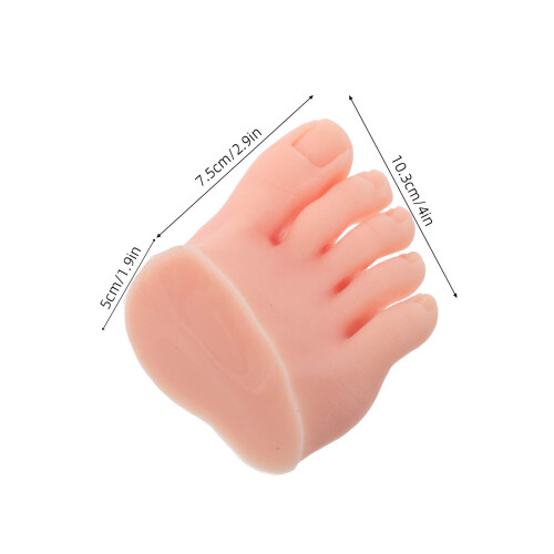 silicone foot model for acrylic nail training, flexible pedicure tool 2
