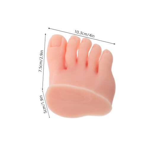 silicone foot model for acrylic nail training, flexible pedicure tool 1