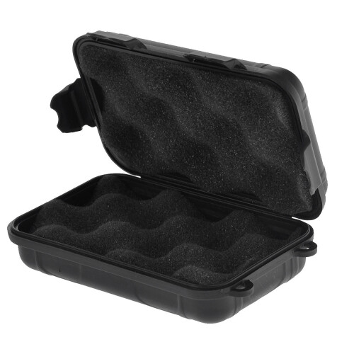 Multi Functional Waterproof Shockproof Airtight Plastic Storage Black