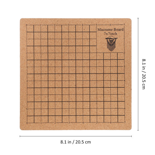 Set Macrame Board With Pins And Rulers For Braiding Knotting 1