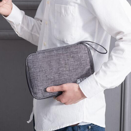 bolsa multifuncional para usb, fone e banco 1