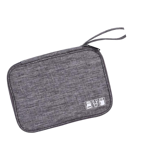 bolsa multifuncional para usb, fone e banco