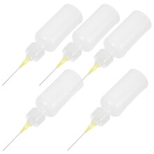 5 applikatorflaschen 55 ml mit nadeldüsen für kleber und basteln