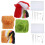 2 sets diy needle felt kit with mini decorations and wool starter 8